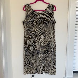 Vintage Womens Dress Size Large Bohemian Artsy Lagenlook Textured Avant Garde